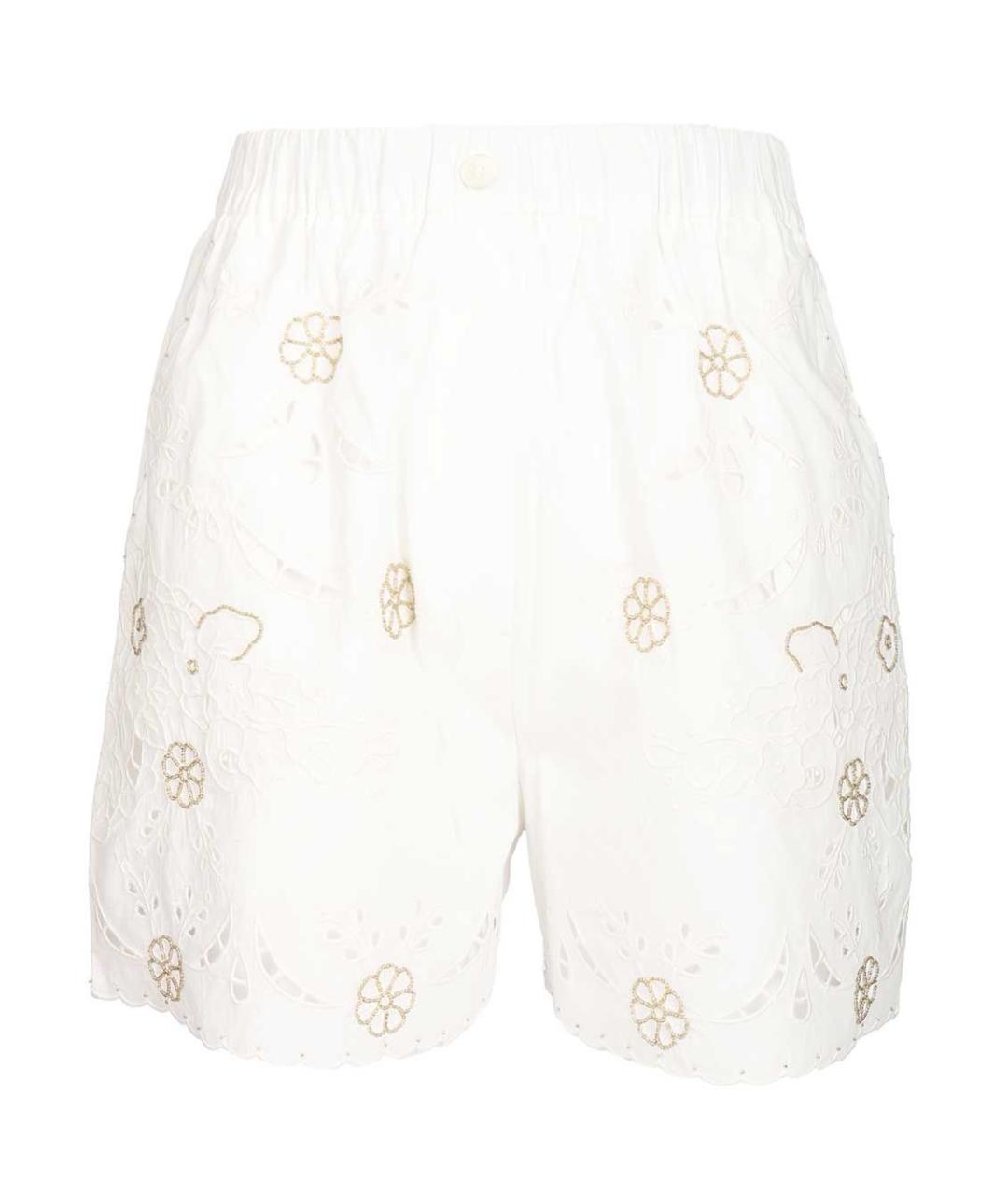 FORTE FORTE Белые хлопковые шорты, фото 1