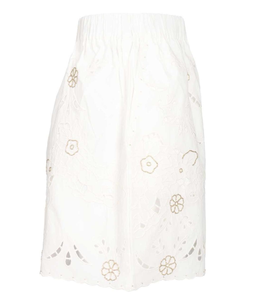 FORTE FORTE Белые хлопковые шорты, фото 3