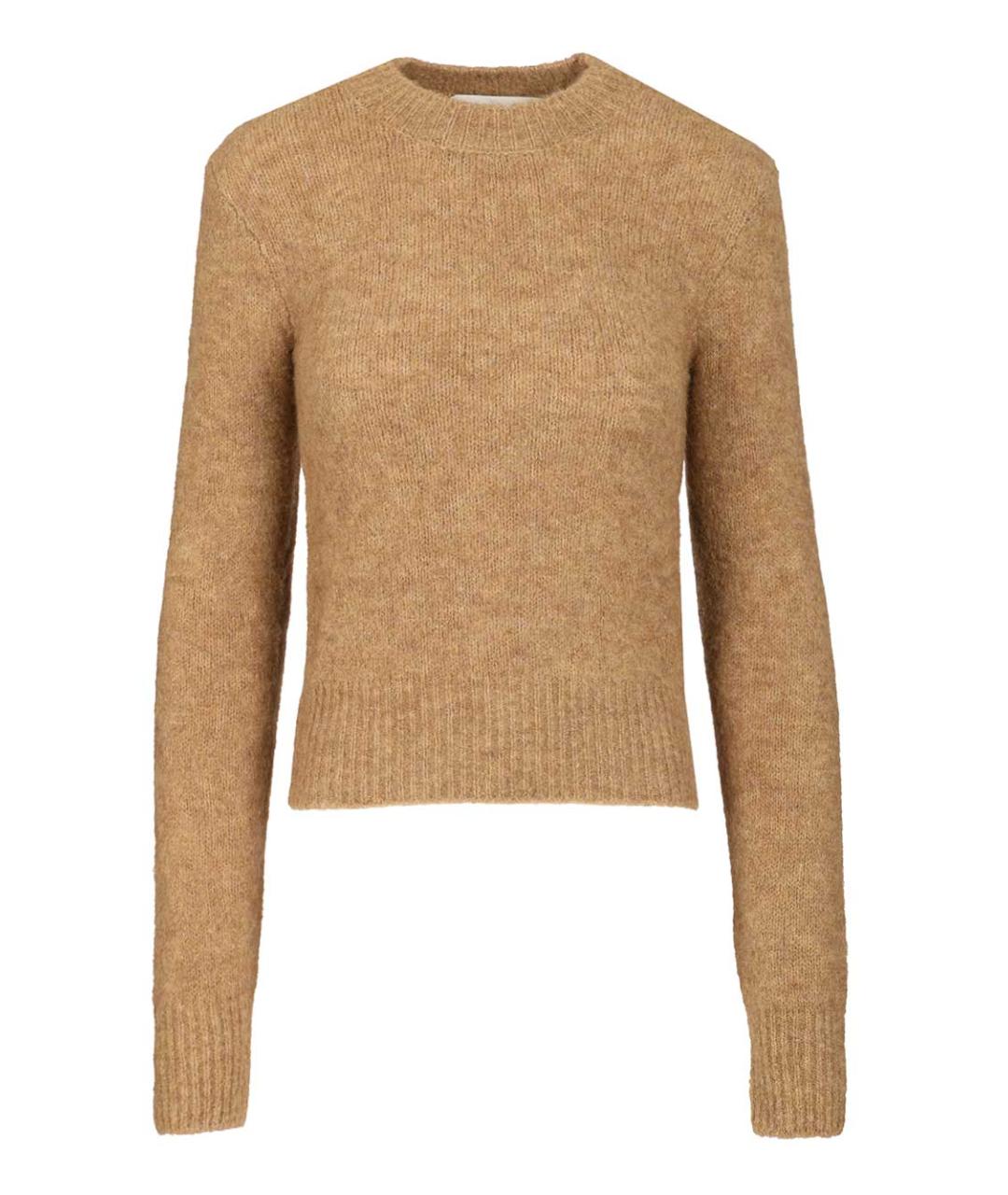 Ami Paris Коричневый шерстяной джемпер / свитер, фото 1