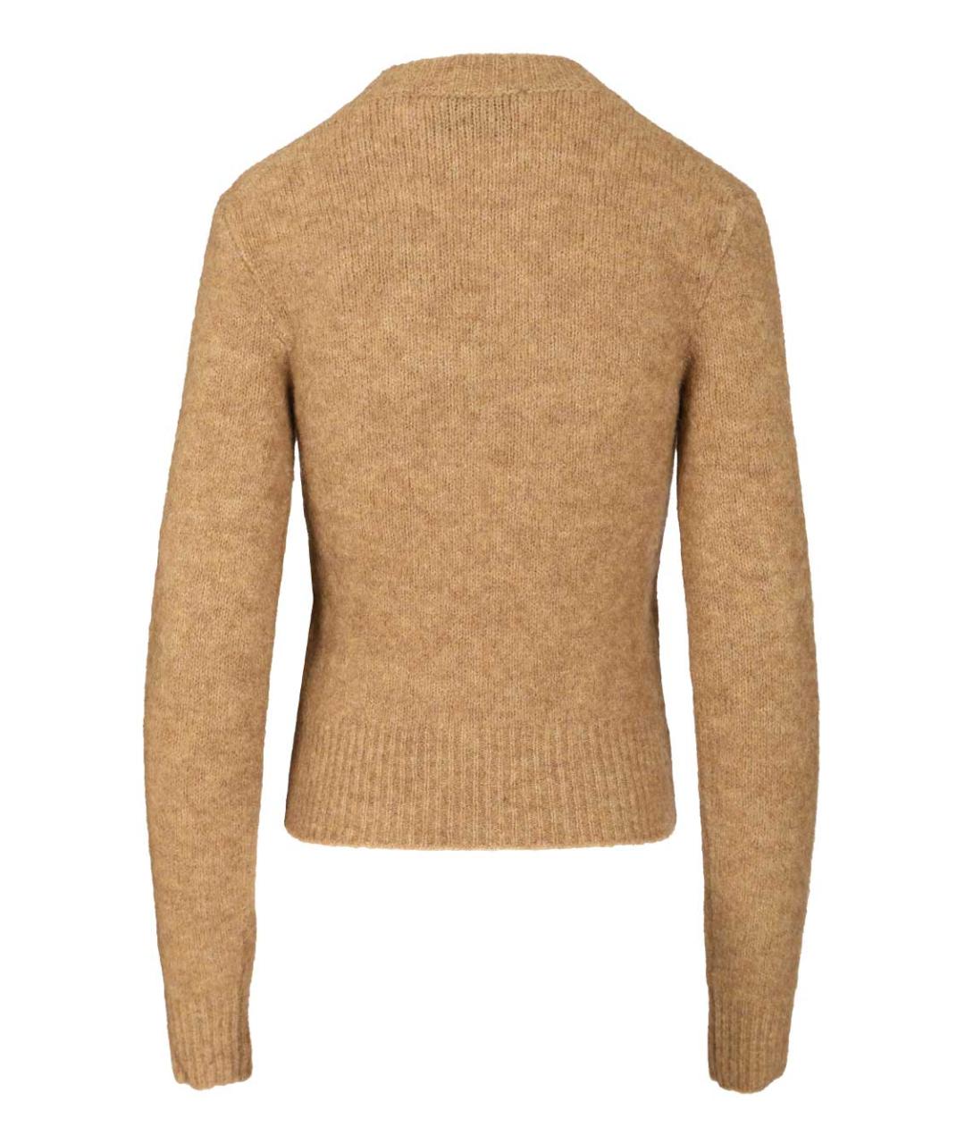 Ami Paris Коричневый шерстяной джемпер / свитер, фото 2