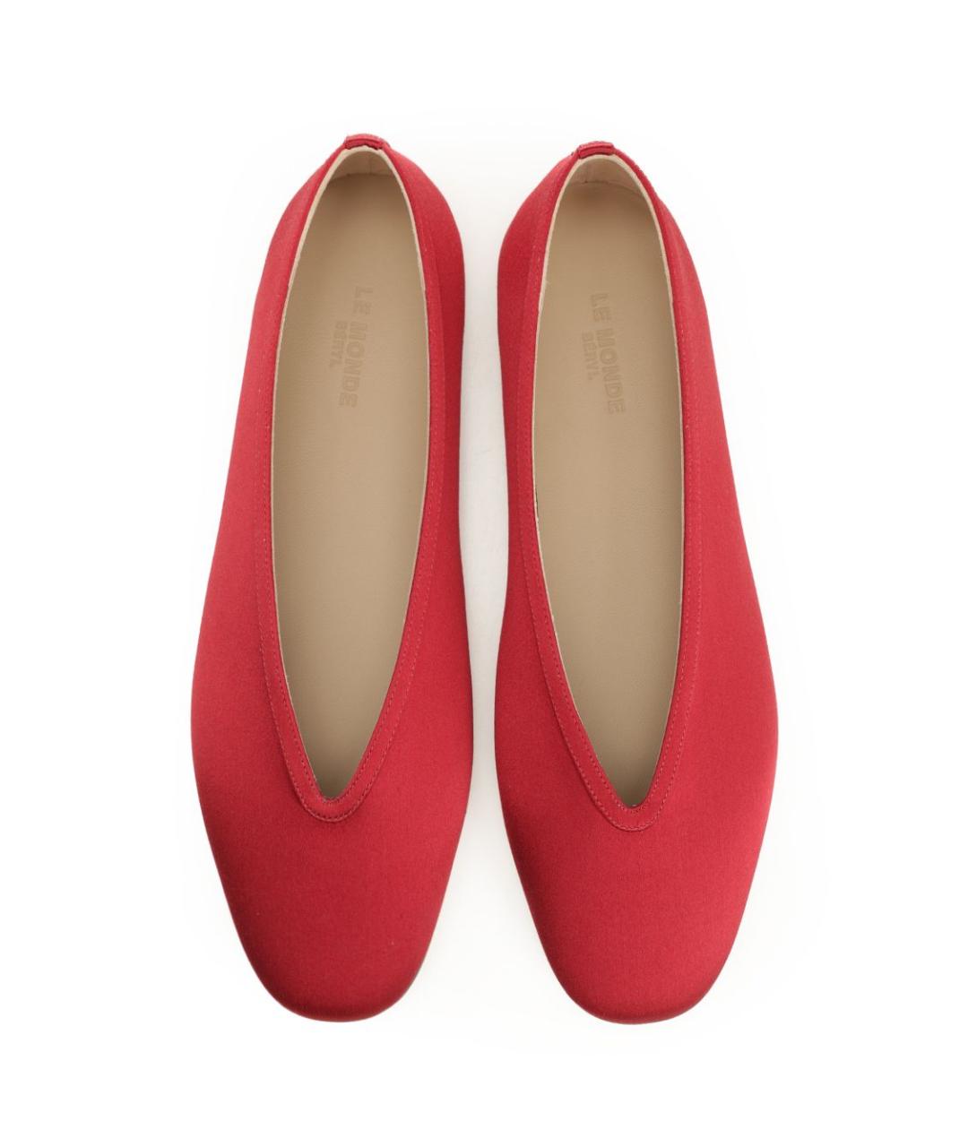 LE MONDE BERYL Красные текстильные балетки, фото 5