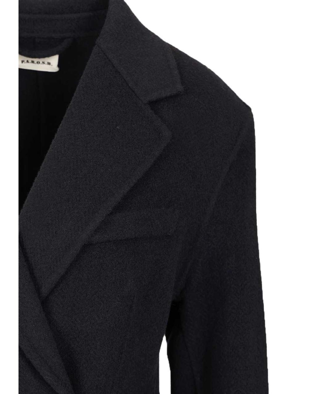 P.A.R.O.S.H. Темно-синее шерстяное пальто, фото 5