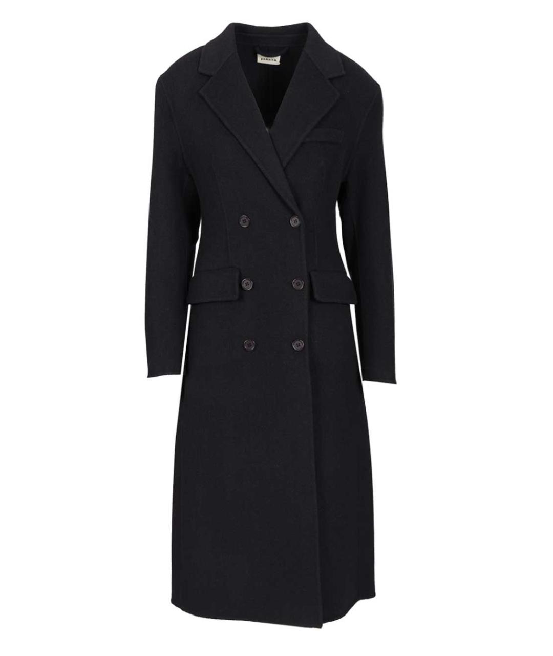 P.A.R.O.S.H. Темно-синее шерстяное пальто, фото 1
