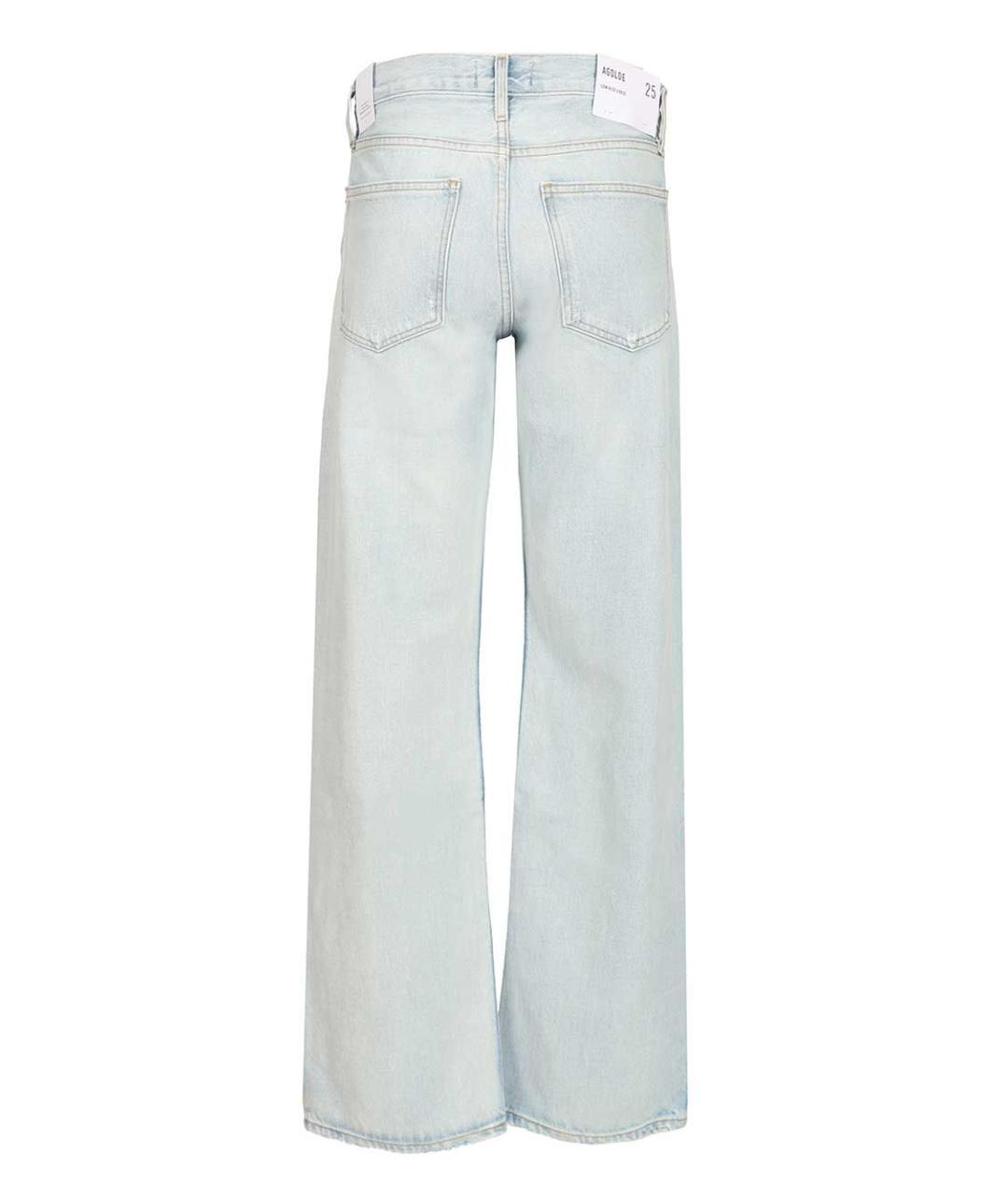 AGOLDE Голубые хлопковые прямые джинсы, фото 2