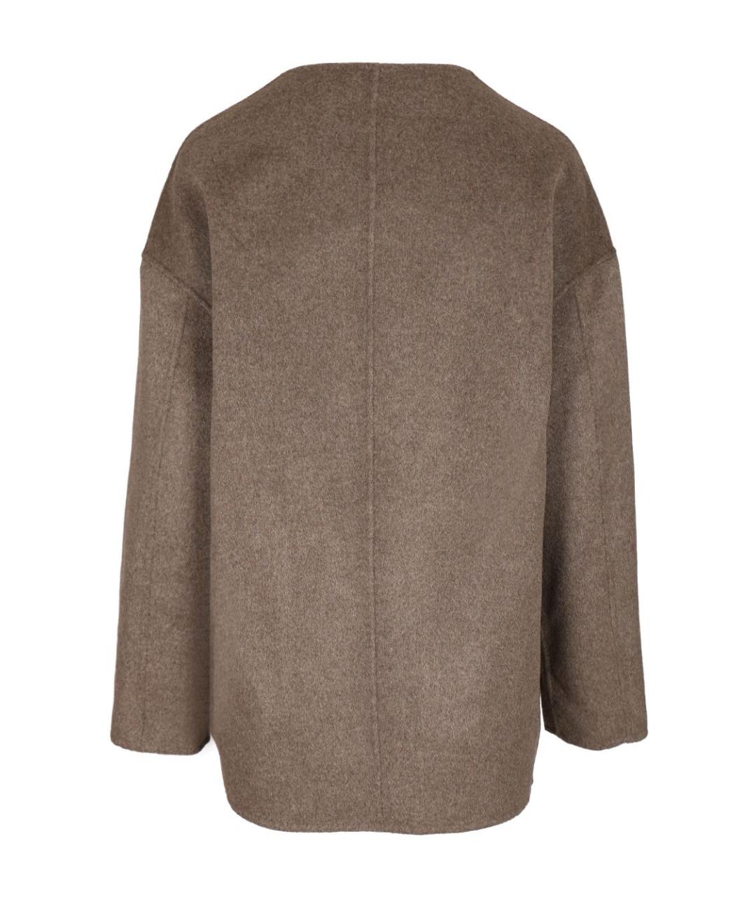 LOULOU STUDIO Бежевое шерстяное пальто, фото 2