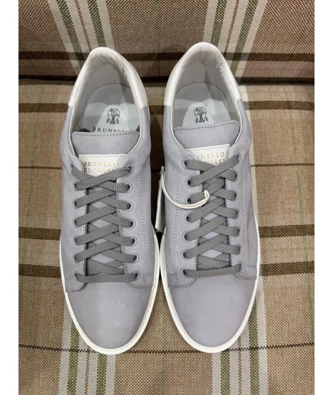 BRUNELLO CUCINELLI Нубуковые низкие кроссовки / кеды, фото 2