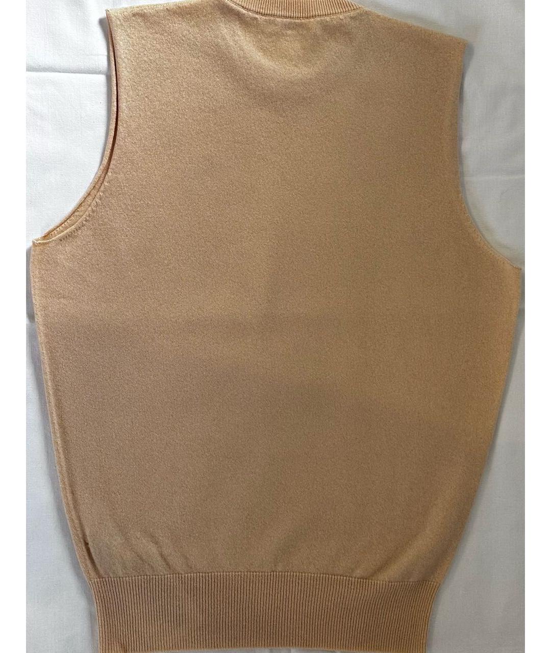 JIL SANDER Бежевая кашемировая жилетка, фото 2