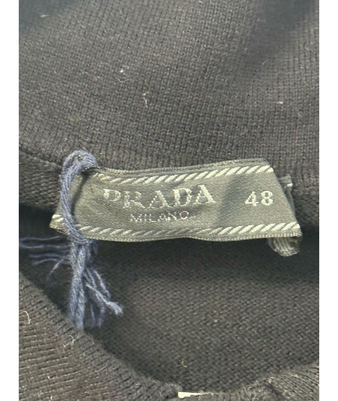 PRADA Черный хлопковый джемпер / свитер, фото 3