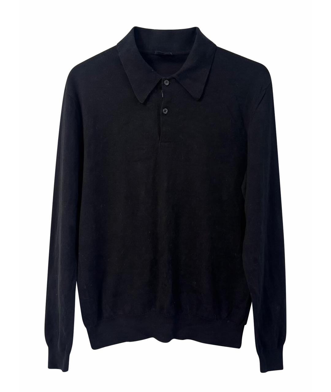 PRADA Черный хлопковый джемпер / свитер, фото 1