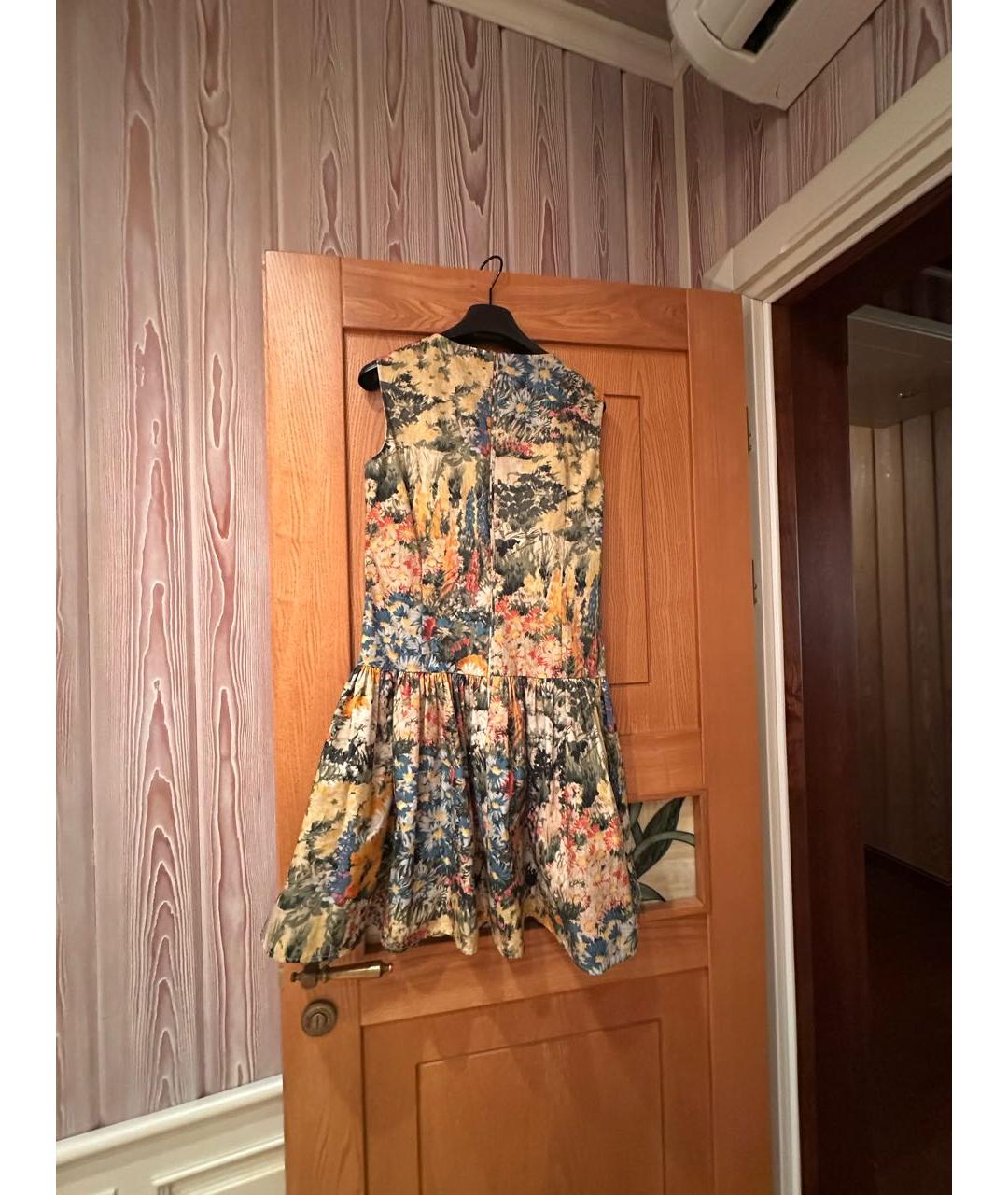 RED VALENTINO Мульти хлопковое платье, фото 2