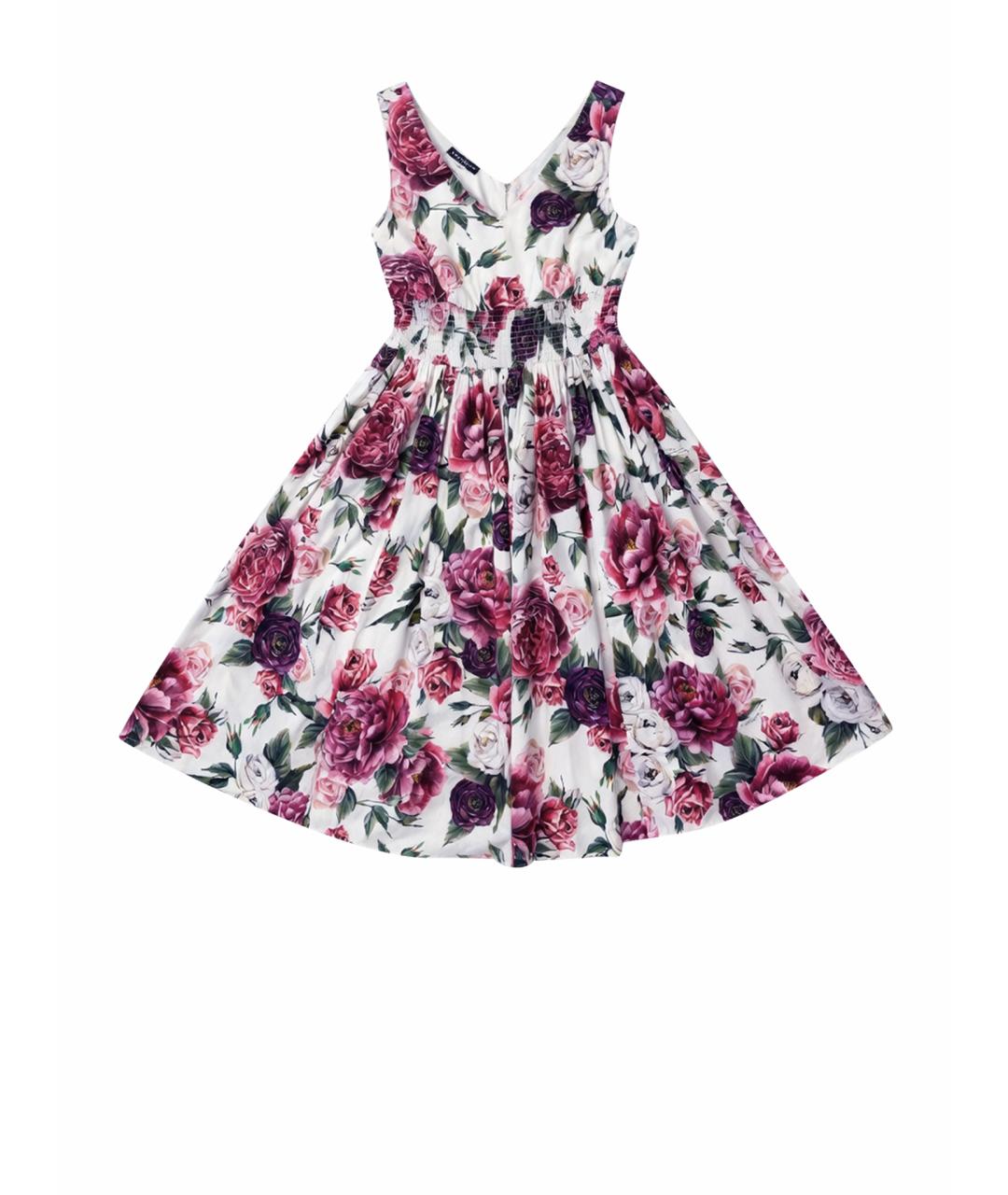 DOLCE&GABBANA Розовое хлопковое повседневное платье, фото 1