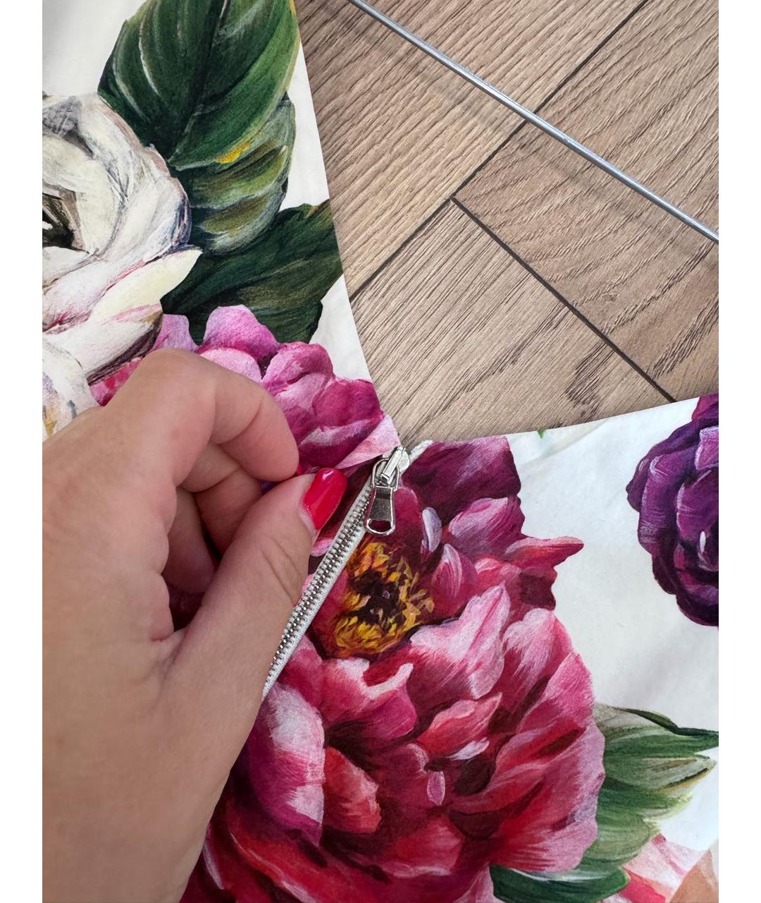 DOLCE&GABBANA Розовое хлопковое повседневное платье, фото 8