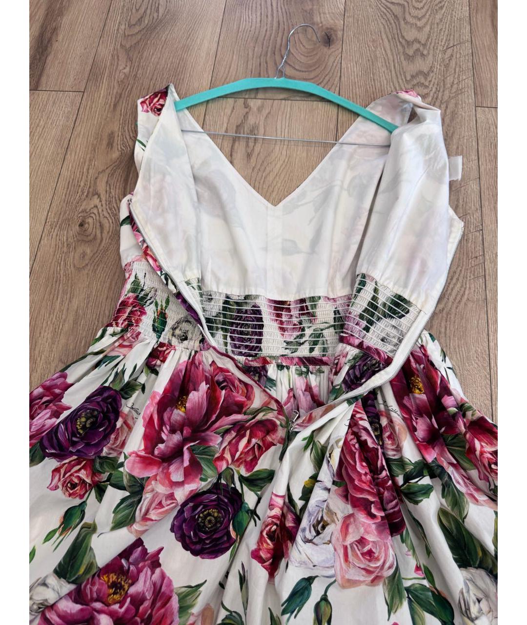 DOLCE&GABBANA Розовое хлопковое повседневное платье, фото 3