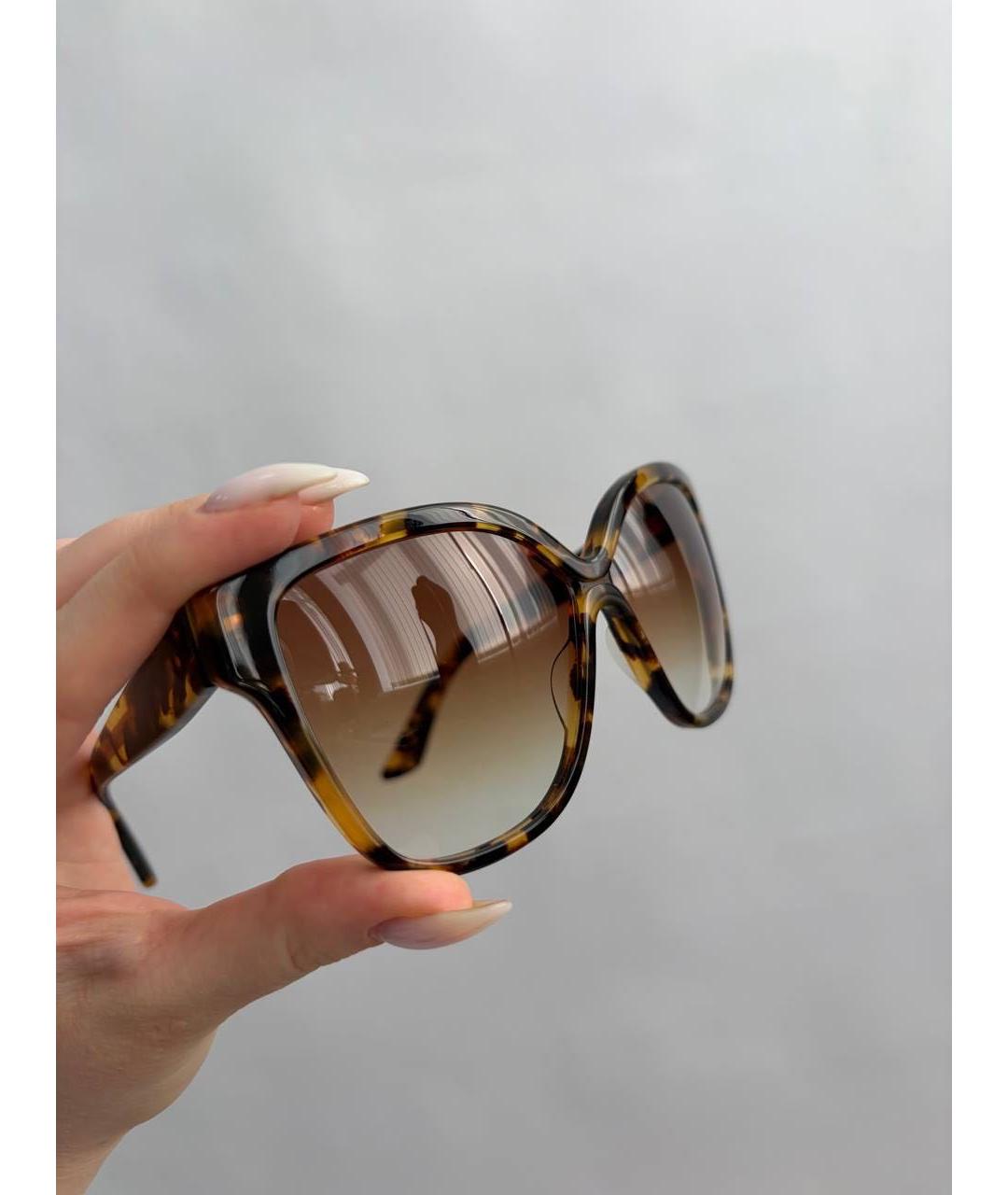 DITA Коричневые пластиковые солнцезащитные очки, фото 6