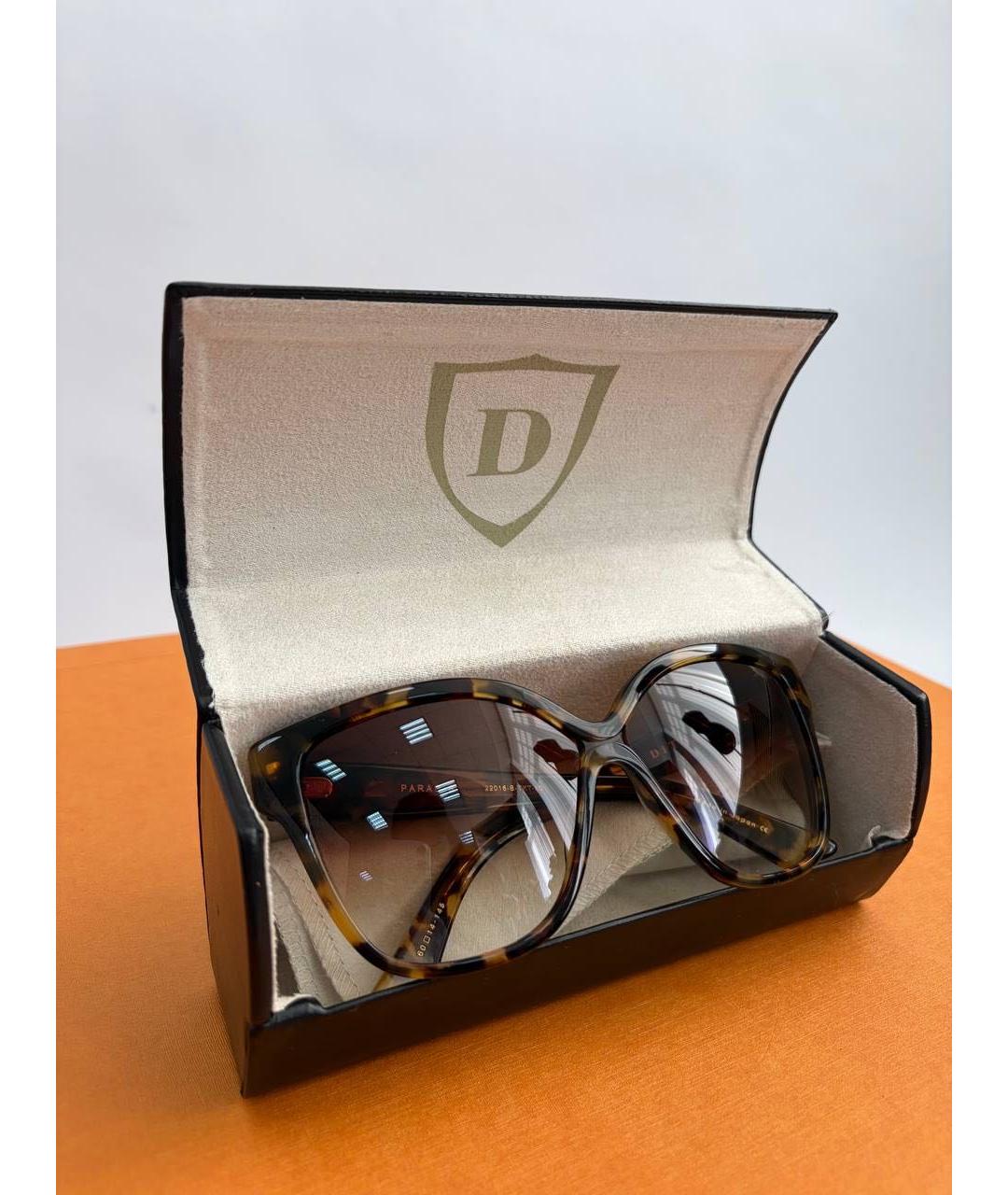 DITA Коричневые пластиковые солнцезащитные очки, фото 5