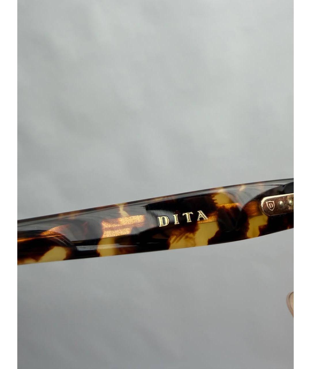 DITA Коричневые пластиковые солнцезащитные очки, фото 3