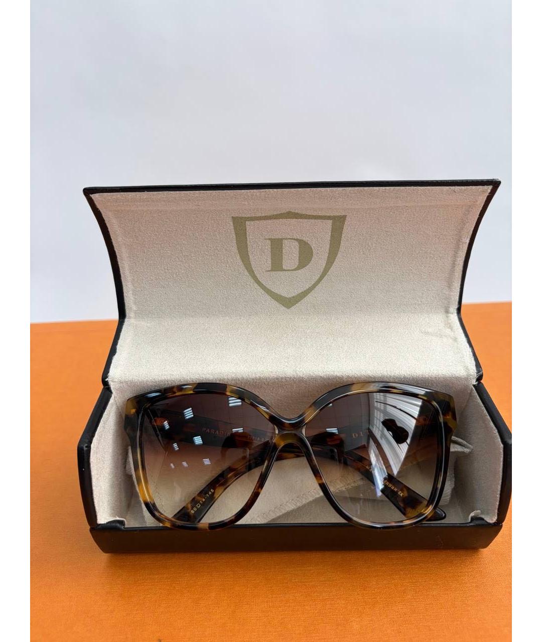 DITA Коричневые пластиковые солнцезащитные очки, фото 8