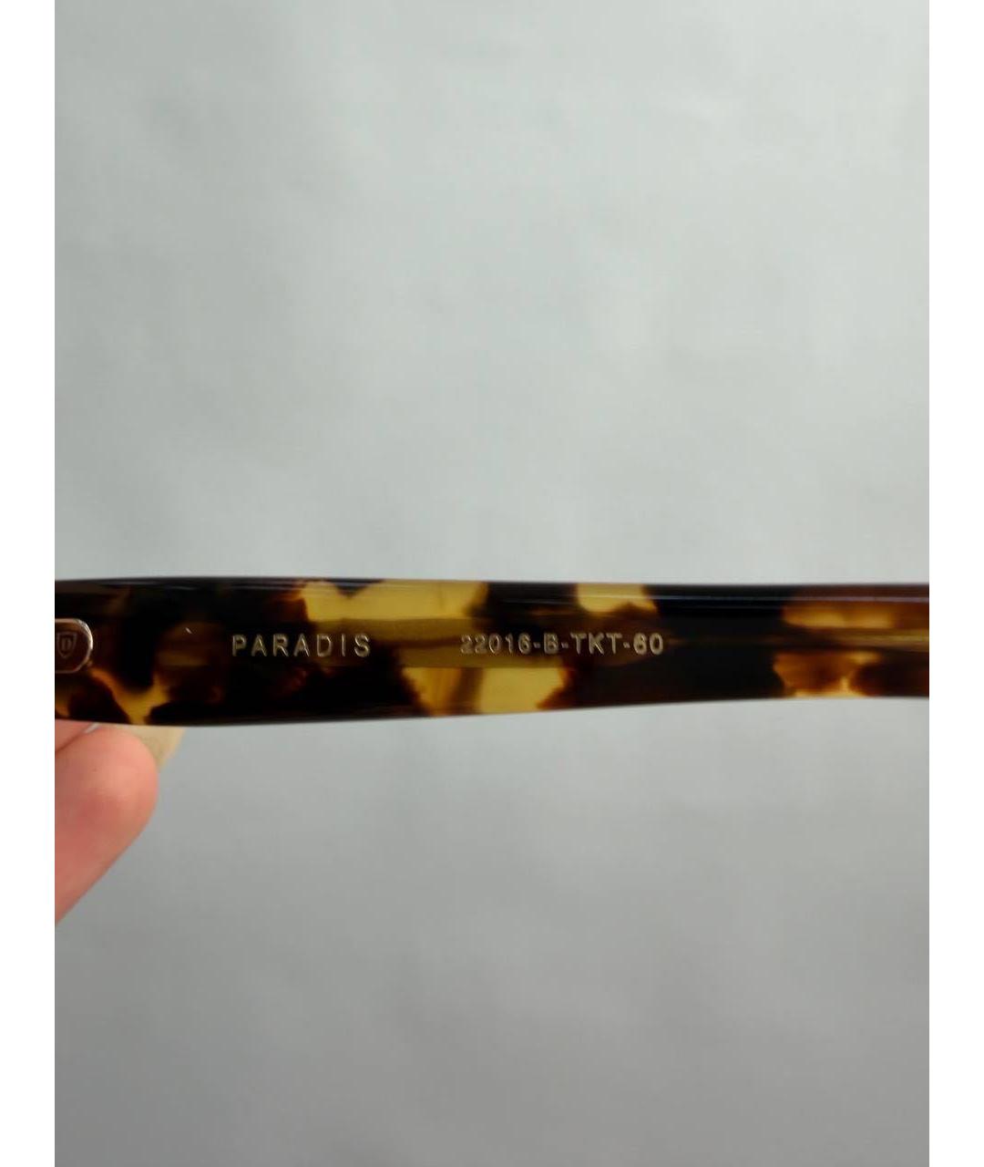 DITA Коричневые пластиковые солнцезащитные очки, фото 4