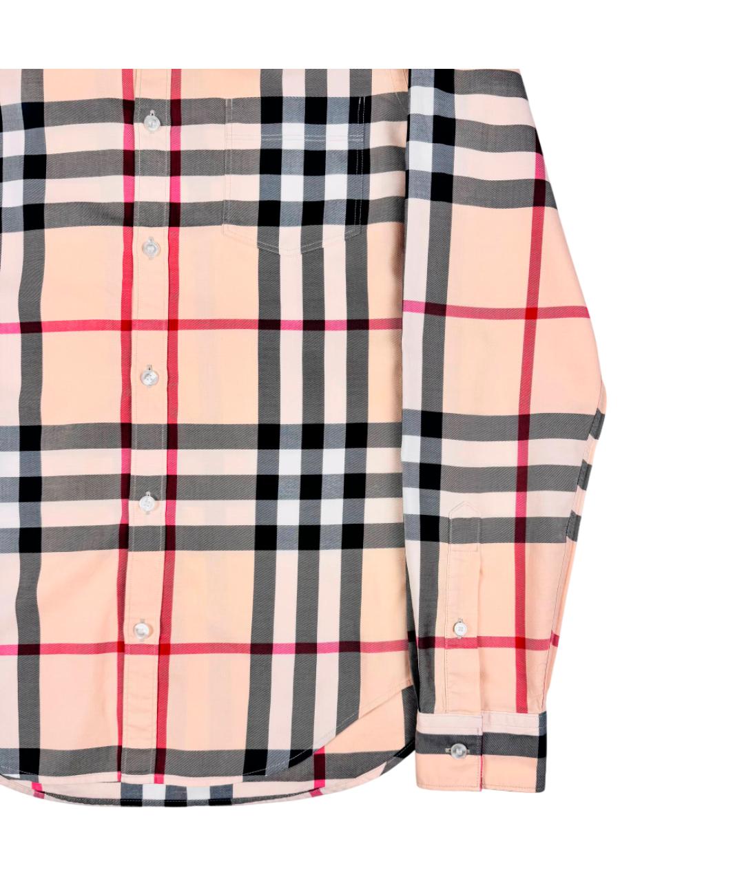 BURBERRY Бежевая хлопковая кэжуал рубашка, фото 3