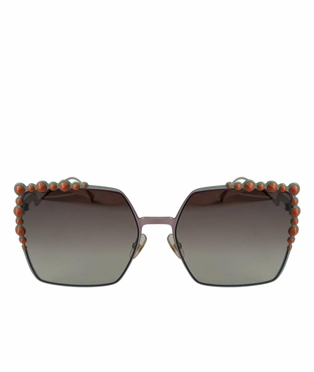 FENDI Мульти металлические солнцезащитные очки, фото 1