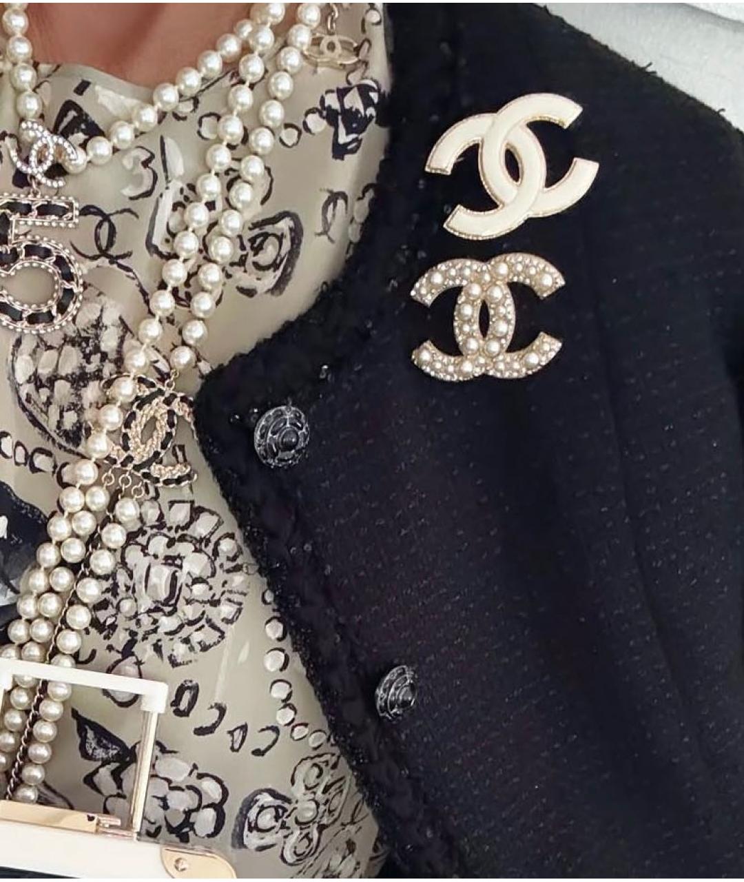 CHANEL Золотая металлическая булавка / брошь, фото 5