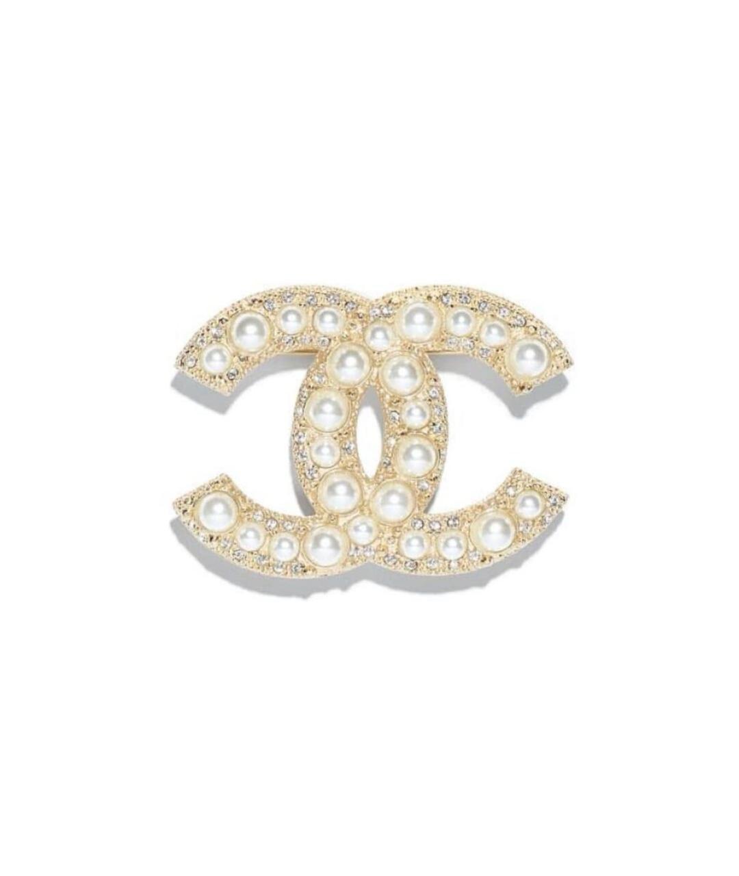 CHANEL Золотая металлическая булавка / брошь, фото 5