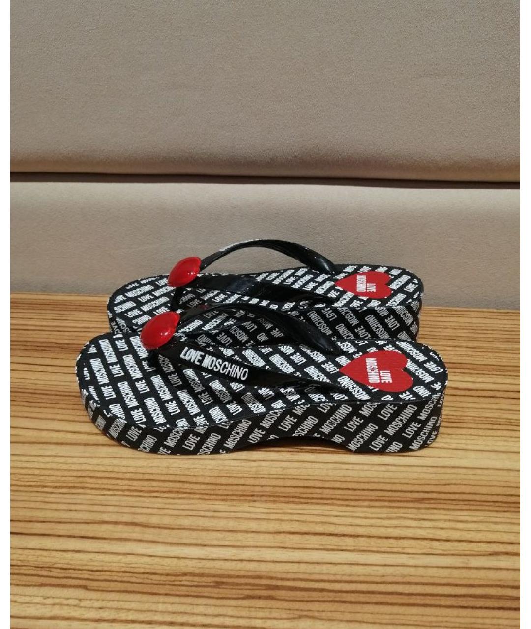 LOVE MOSCHINO Мульти шлепанцы, фото 4