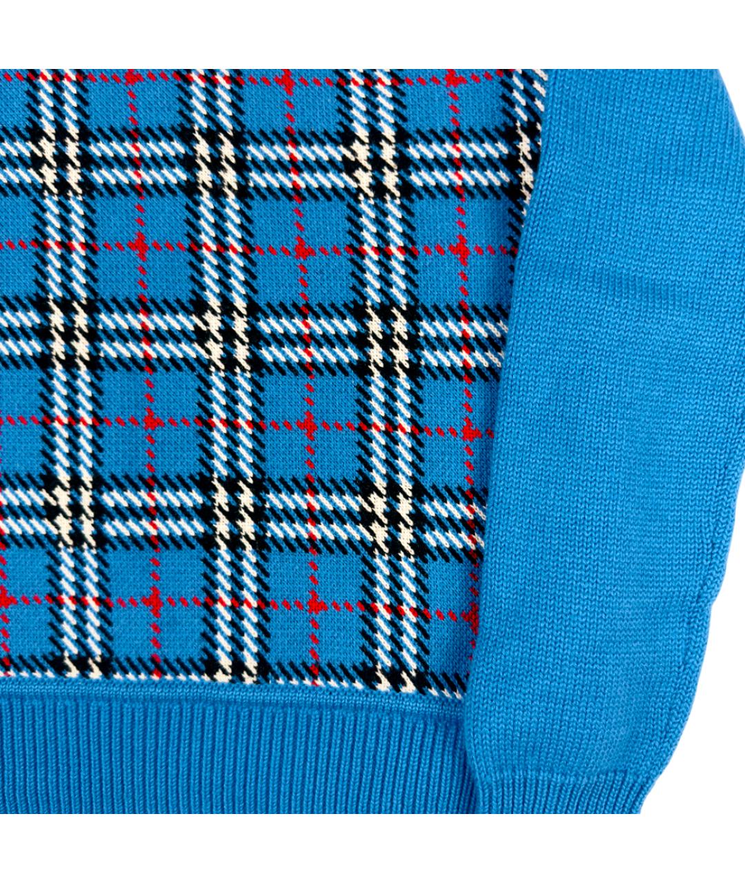 BURBERRY Голубой шерстяной джемпер / свитер, фото 6