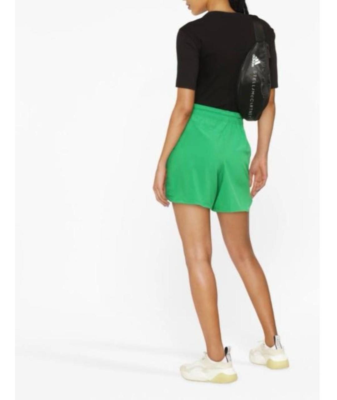 ADIDAS BY STELLA MCCARTNEY Зеленые полиэстеровые шорты, фото 7