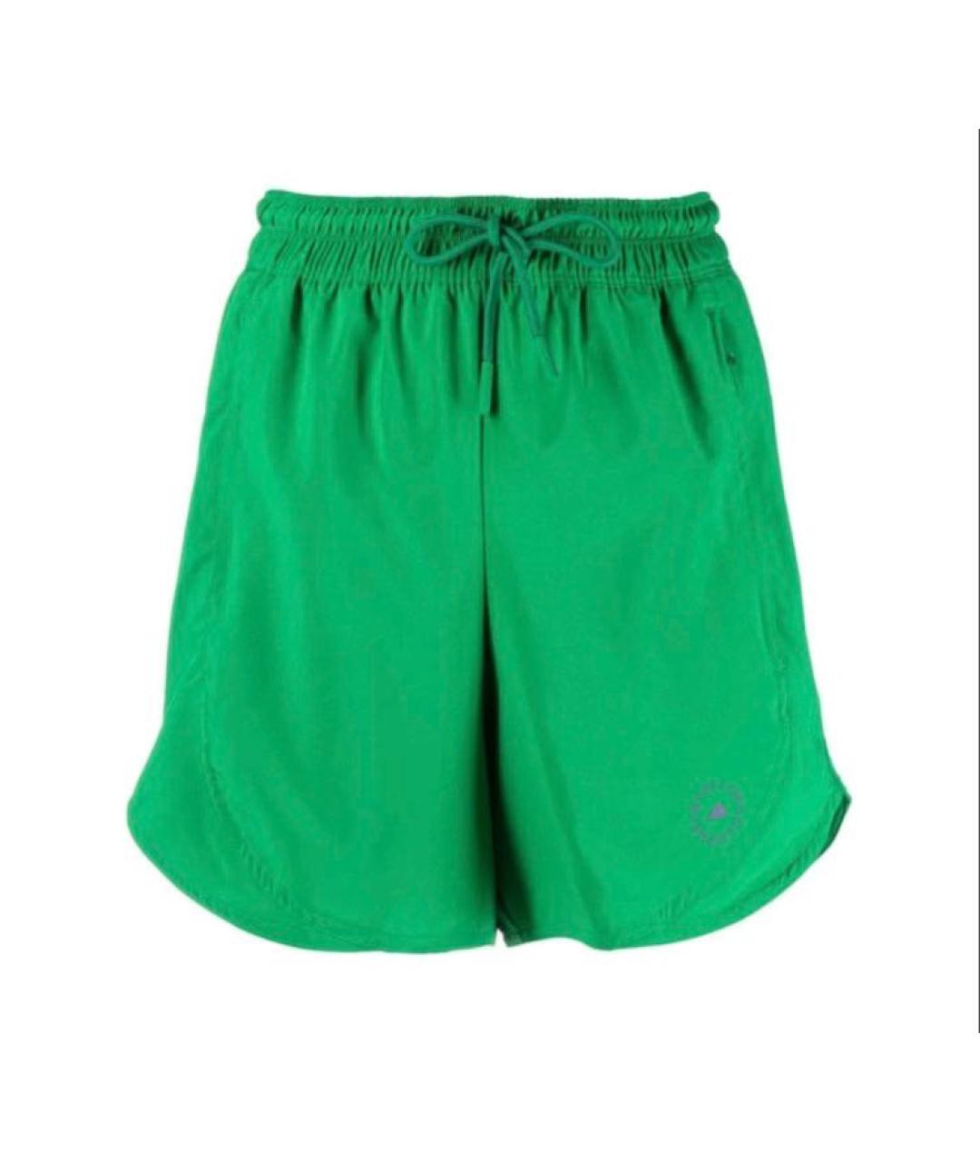 ADIDAS BY STELLA MCCARTNEY Зеленые полиэстеровые шорты, фото 9