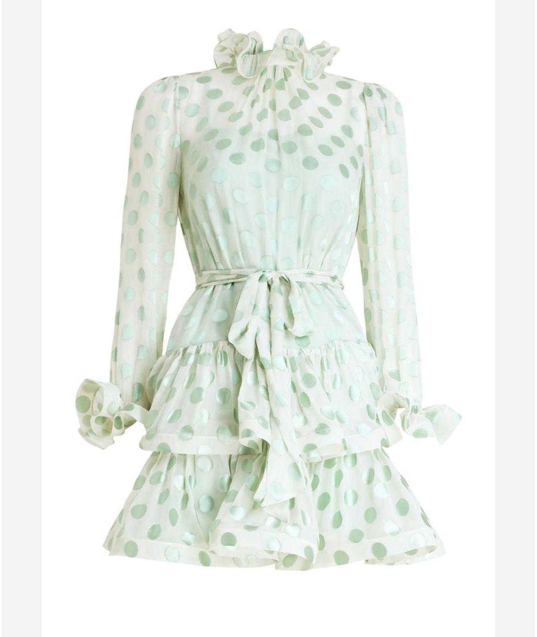 ZIMMERMANN Зеленые шелковое вечернее платье, фото 5