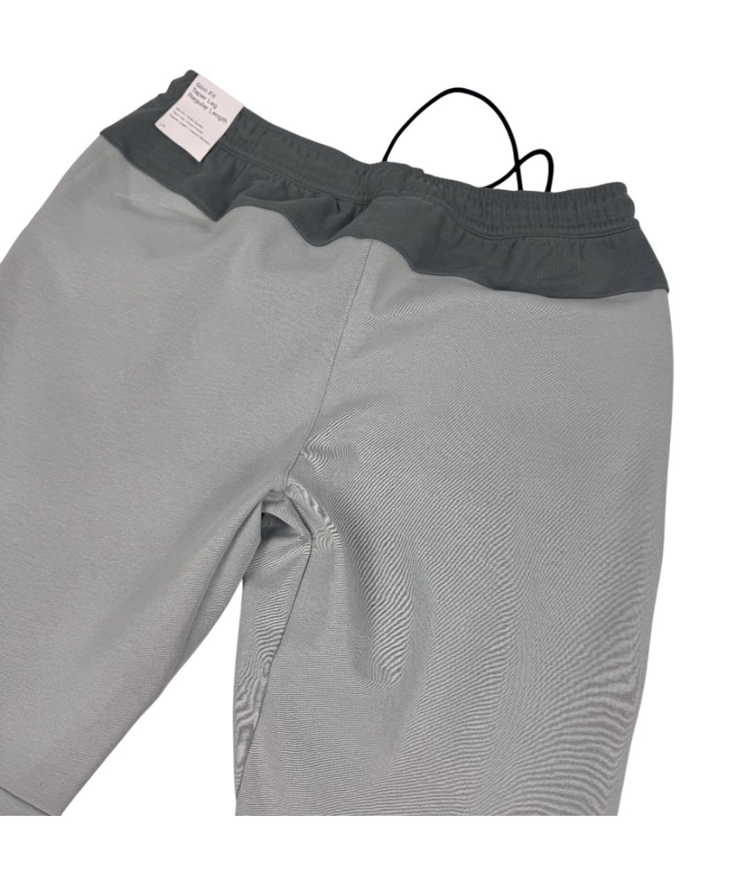 NIKE Серые хлопковые повседневные брюки, фото 5