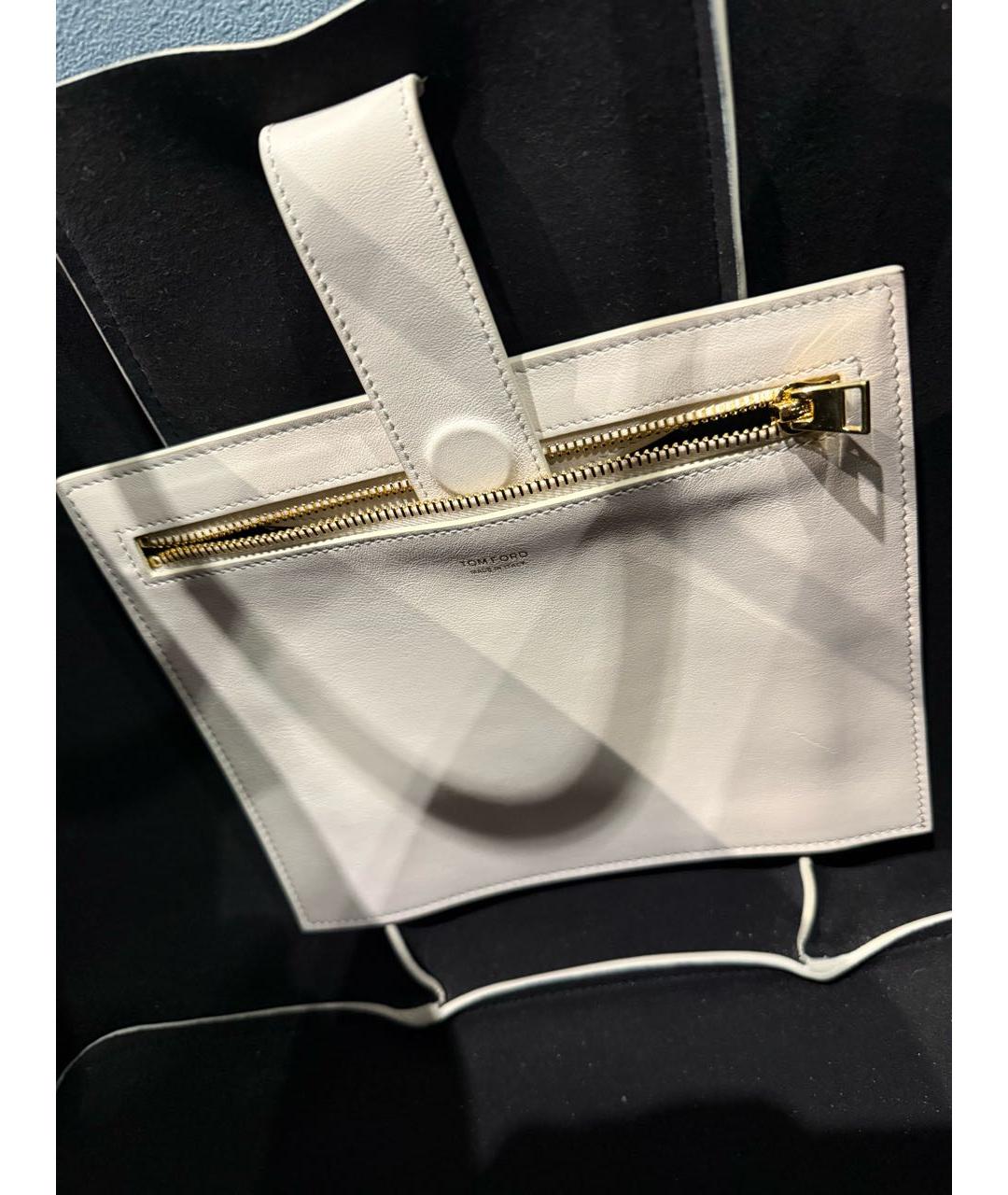 TOM FORD Белая сумка тоут, фото 2