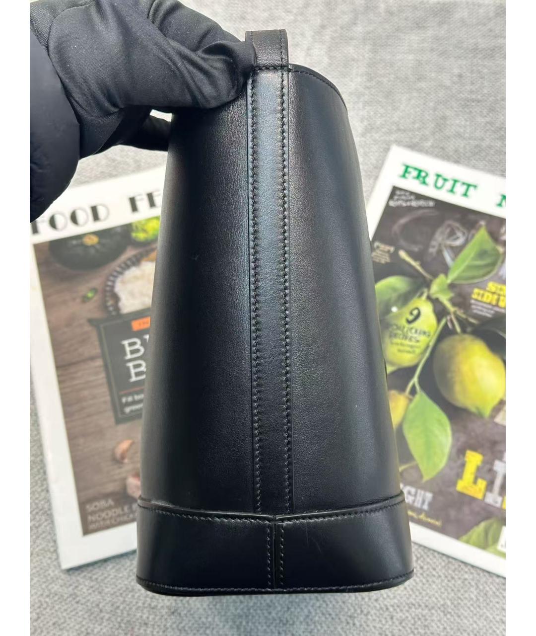 CELINE Черная кожаная сумка через плечо, фото 5