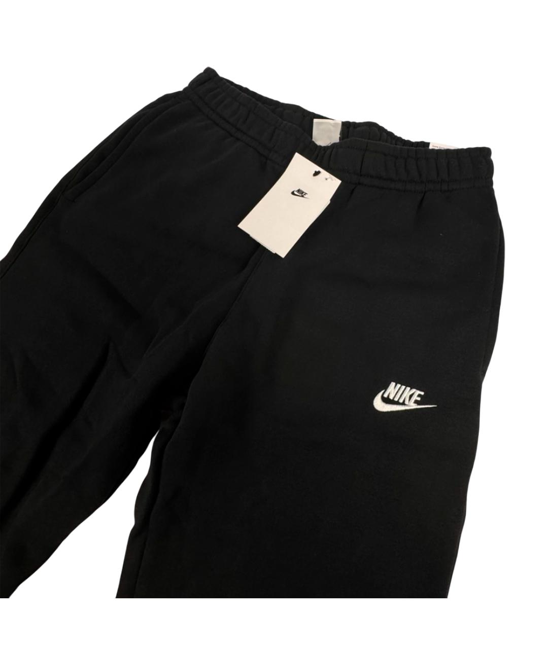 NIKE Черные хлопковые повседневные брюки, фото 3