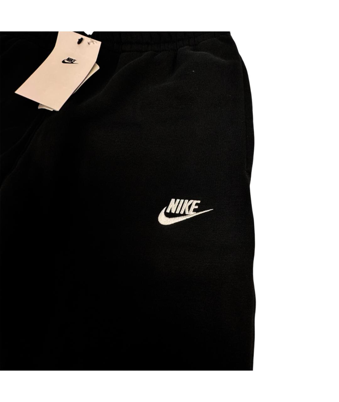 NIKE Черные хлопковые повседневные брюки, фото 4