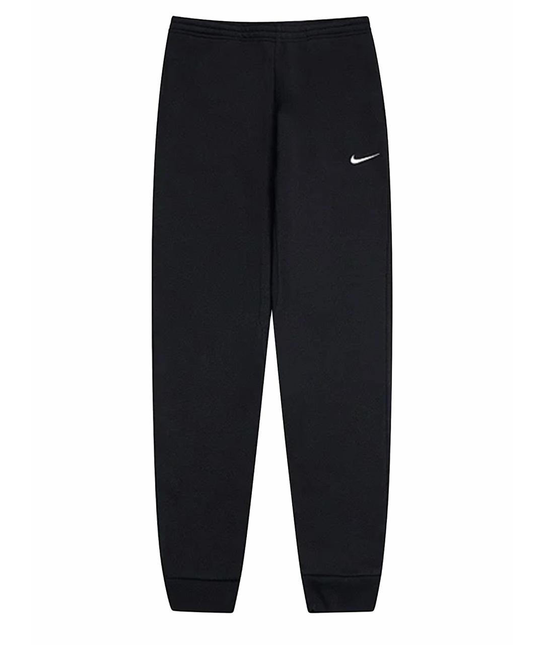 NIKE Черные хлопковые повседневные брюки, фото 1