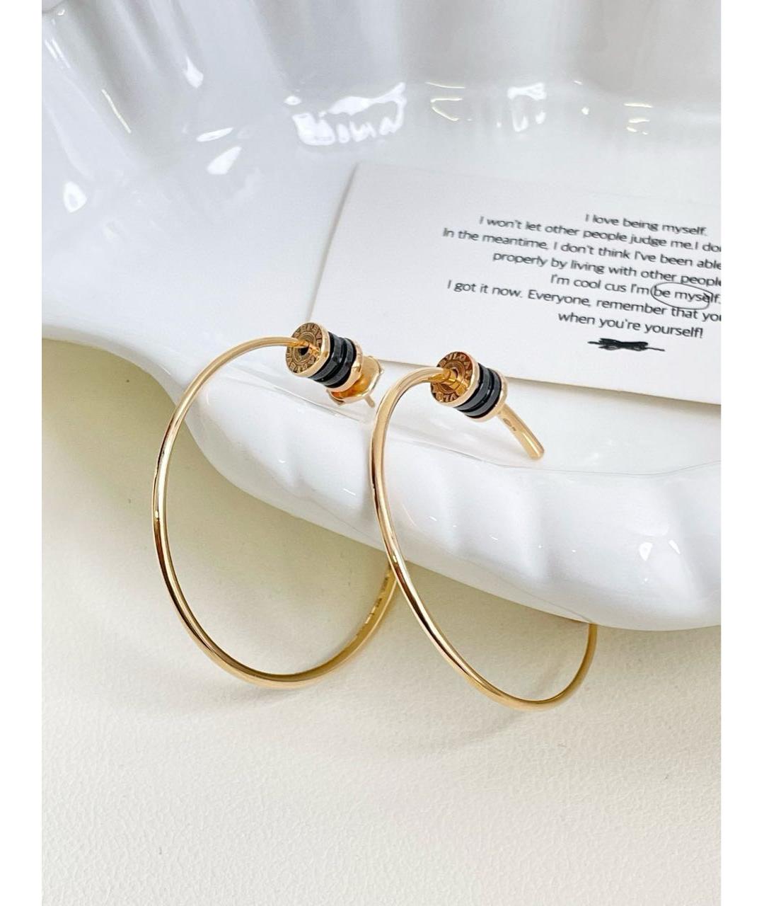 BVLGARI Золотые серьги из розового золота, фото 5