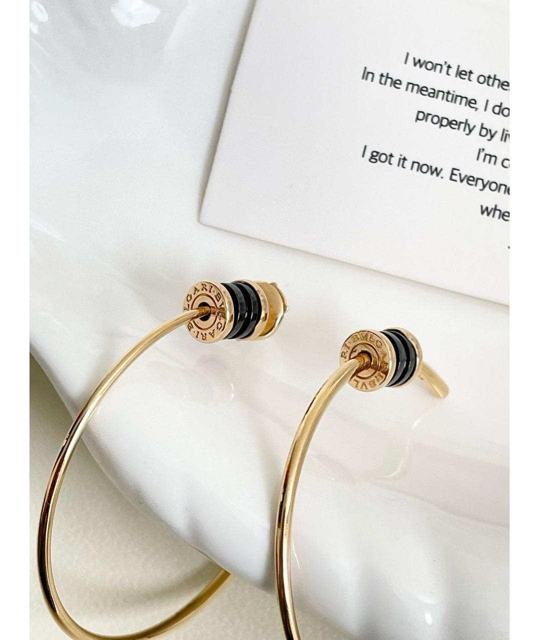 BVLGARI Золотые серьги из розового золота, фото 2