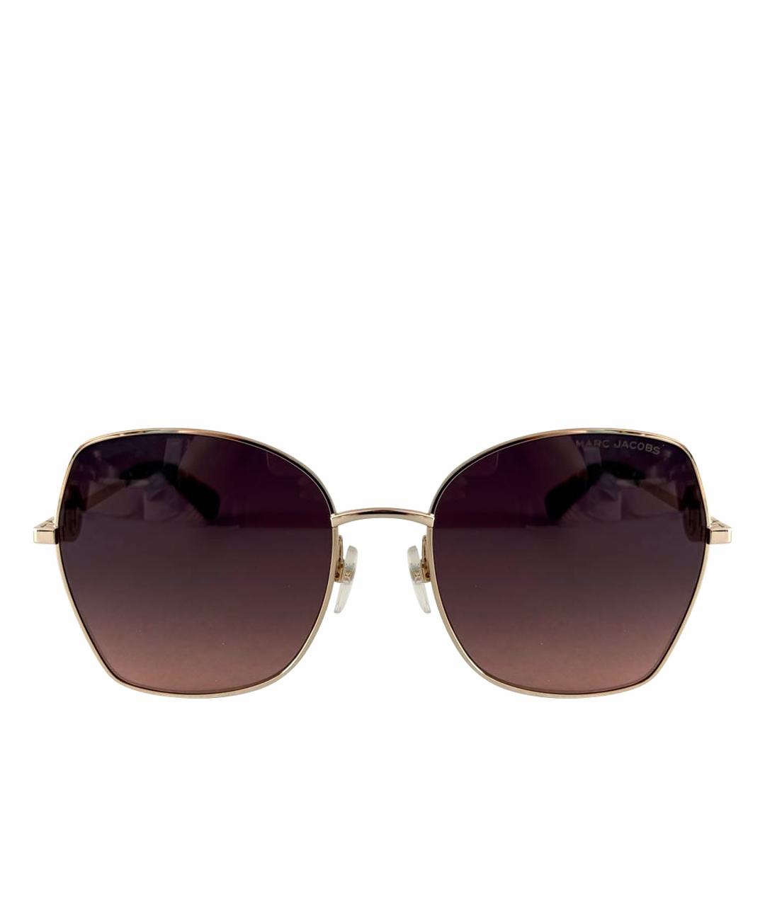 MARC JACOBS Золотые металлические солнцезащитные очки, фото 1