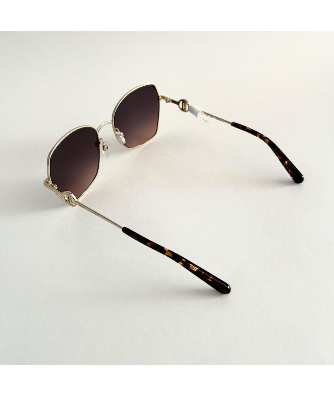 MARC JACOBS Золотые металлические солнцезащитные очки, фото 4