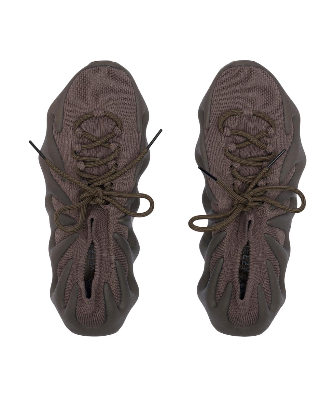 ADIDAS YEEZY Коричневые низкие кроссовки / кеды, фото 4