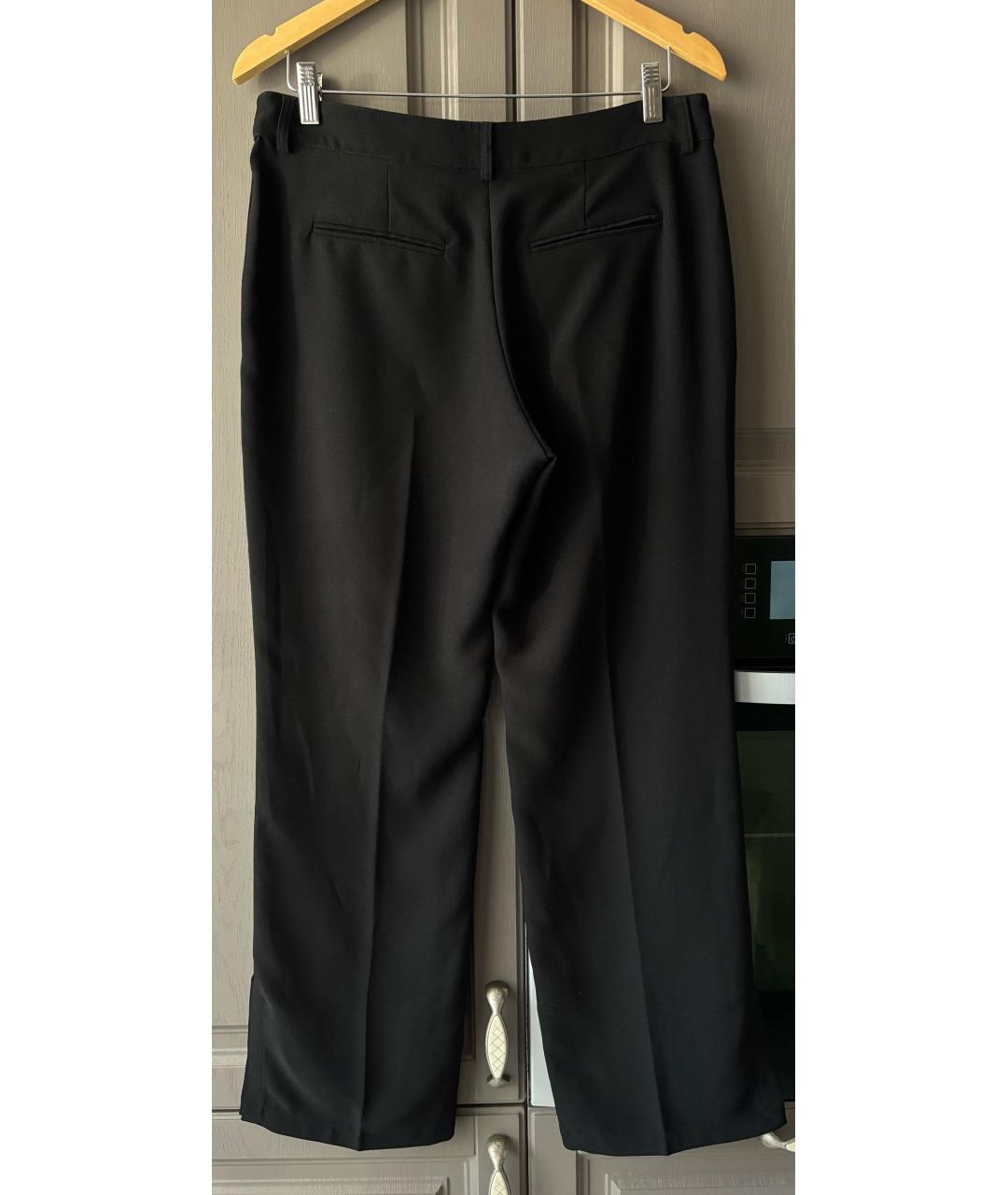 A.P.C. Черные полиэстеровые прямые брюки, фото 2