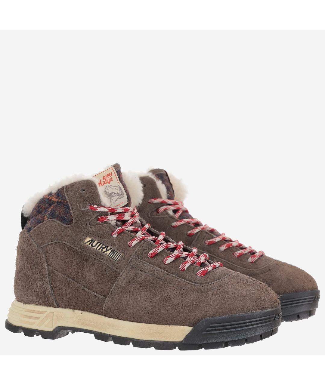 AUTRY Зеленые замшевые высокие ботинки, фото 2