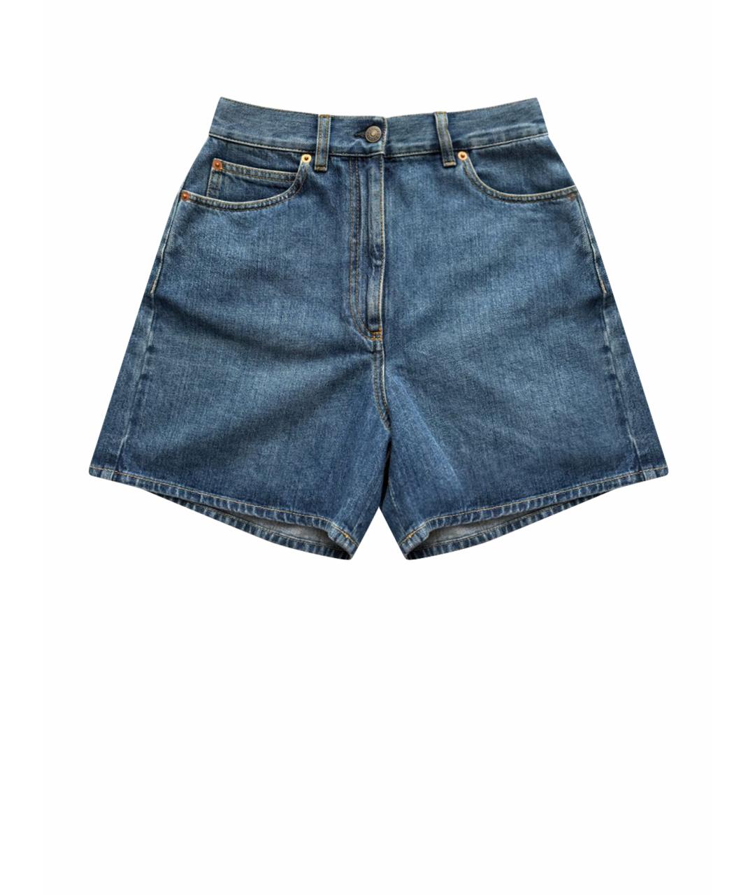 GUCCI Синие деним шорты, фото 1
