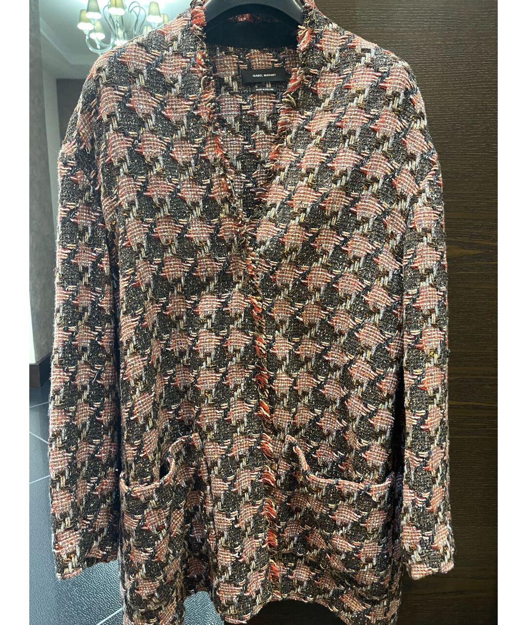 ISABEL MARANT Серый твидовый жакет/пиджак, фото 6