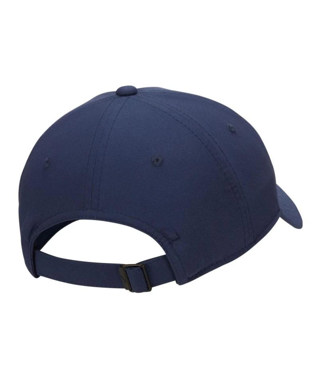 NIKE Темно-синяя хлопковая кепка/бейсболка, фото 2