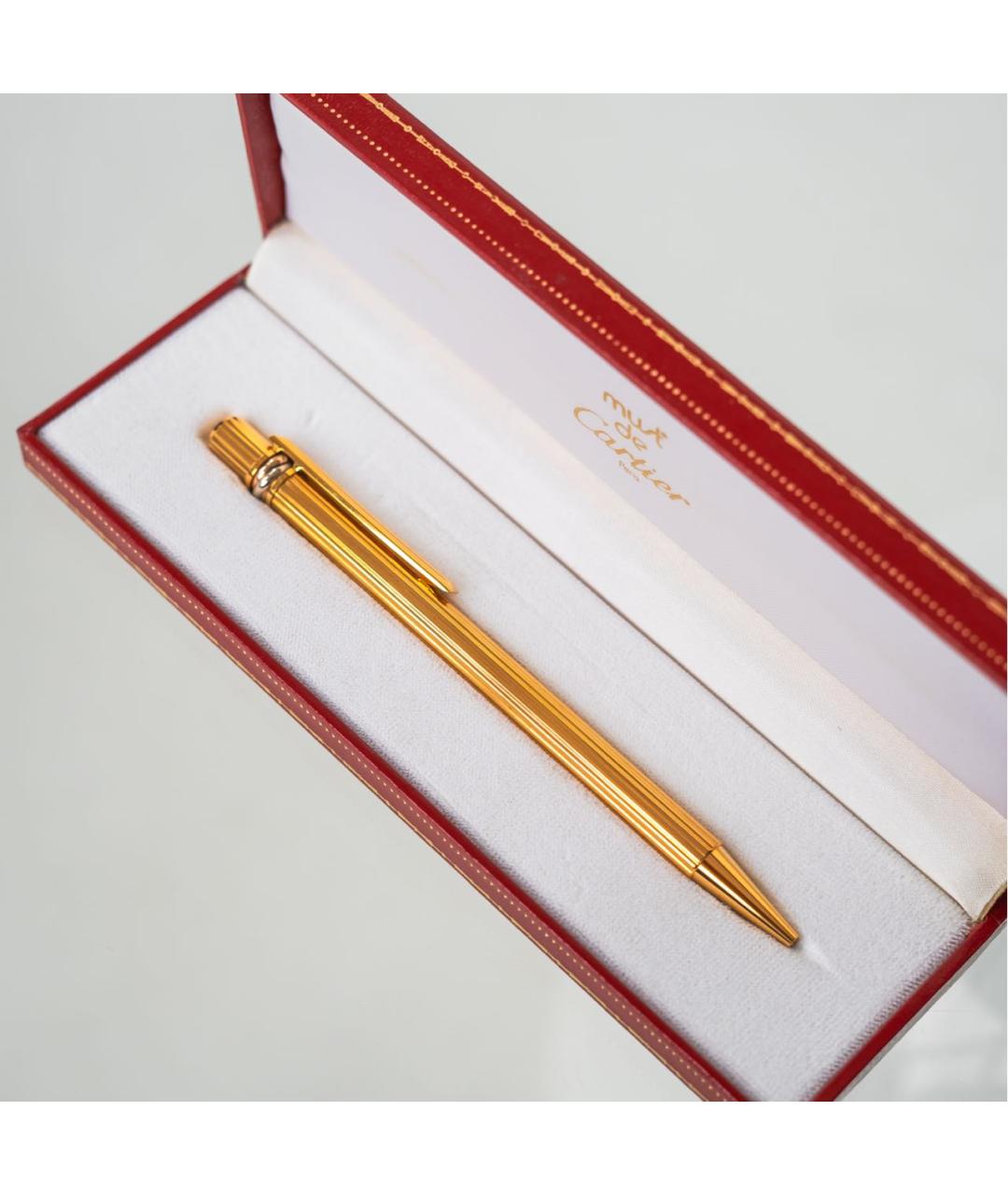 CARTIER Золотая позолоченная шариковая ручка, фото 2
