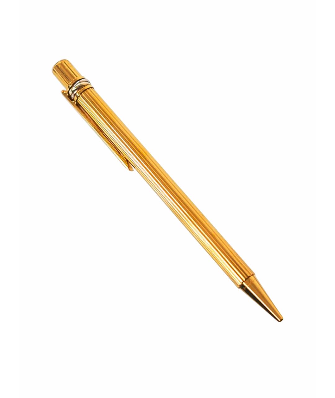 CARTIER Золотая позолоченная шариковая ручка, фото 1