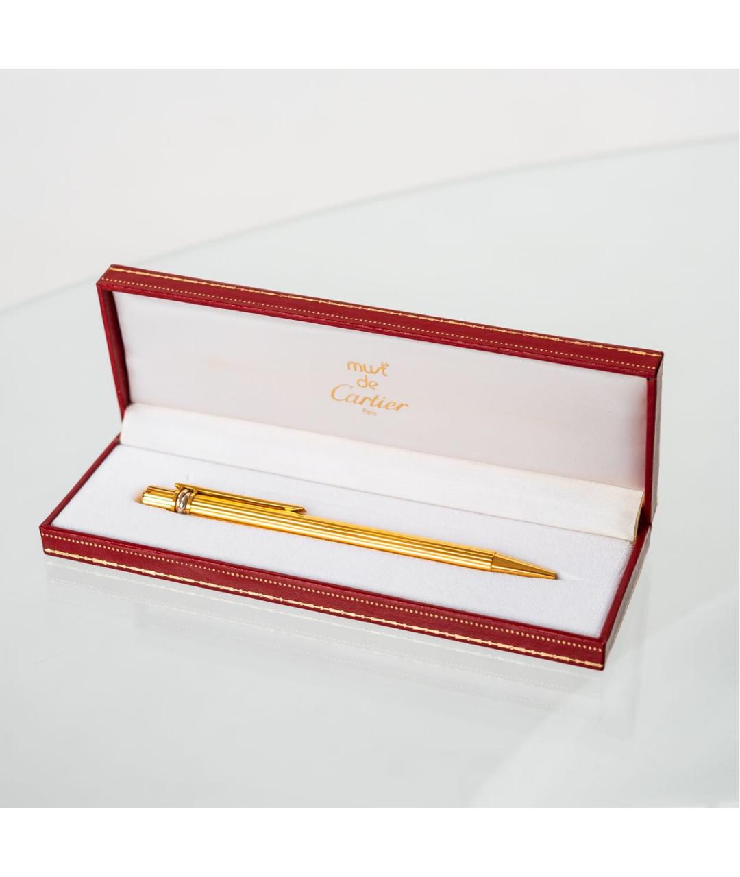 CARTIER Золотая позолоченная шариковая ручка, фото 7